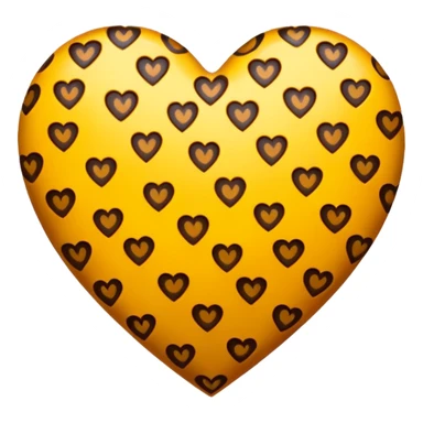 Leopard heart sticker