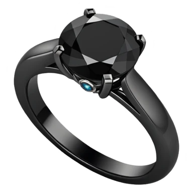 Black engagement ring sticker