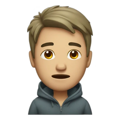 A man crying sticker