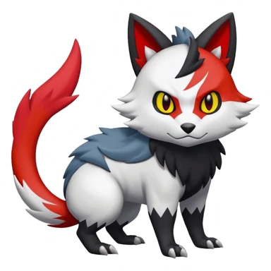 Nargacuga-Zangoose-Litten-Torracat-fusion-Fakemon-Pokémon-creature  sticker