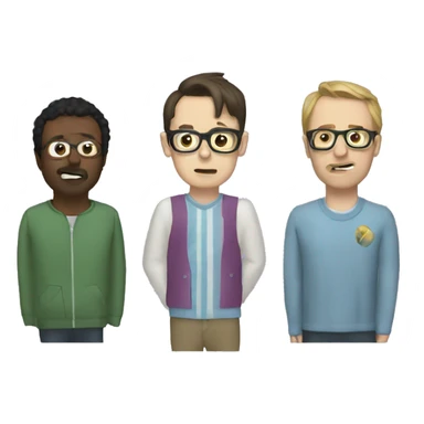 Four guys Weezer sticker