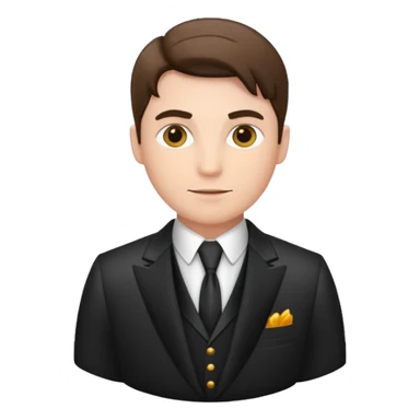 Dag in fancy suit sticker