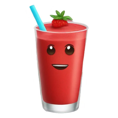 red smoothie sticker