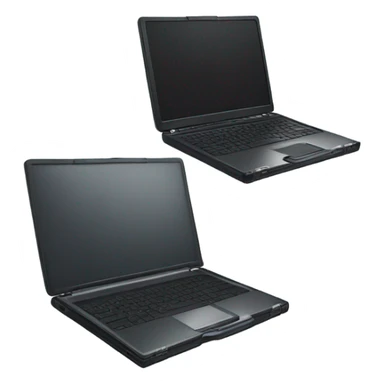 laptop and one briefcase next to it sticker