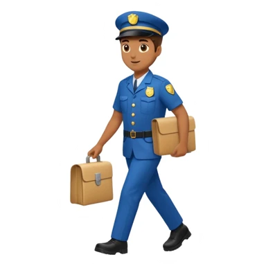mailman full body walking sticker
