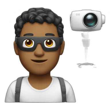 Male VR designer sticker