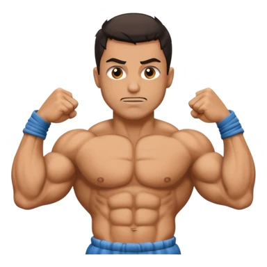 Prisoner flexing biceps sticker