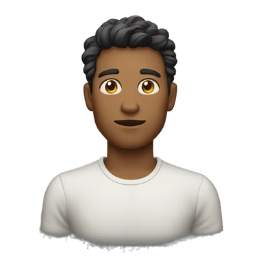 hombre  joven piel clara sticker