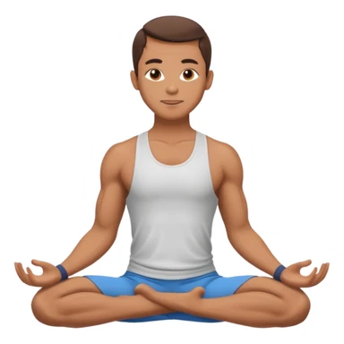 Yoga Practitioner man  sticker