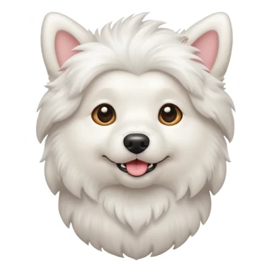 white dog cute sticker