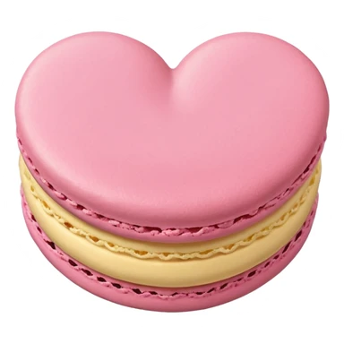 pastel macaron heart sticker