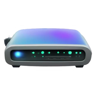 wifi router in cosmic theme sticker