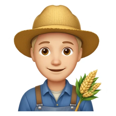 combination of these 🤔👨‍🌾😄 sticker