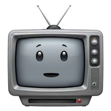 tv with satic on it sticker