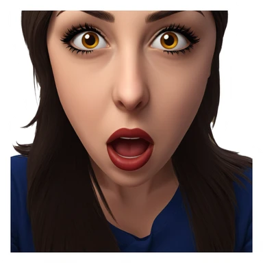 realistic portrait of girl sticker