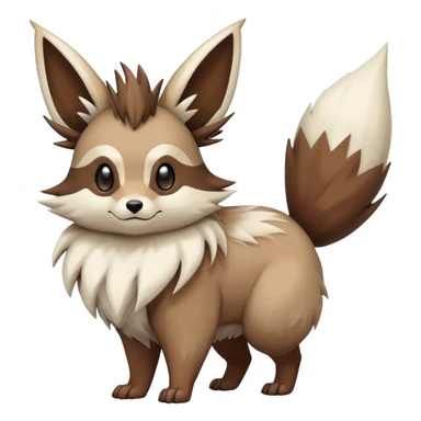 zigzagoon-Eevee-linoone-furret-Fakémon-hybrid-creature (full body)  sticker