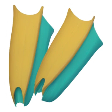 Swim fins sticker
