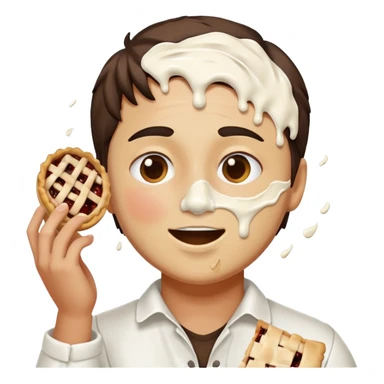 pie in the face sticker