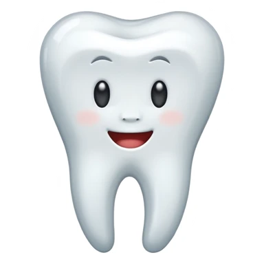 tooth emoji no smile just a tooth sticker