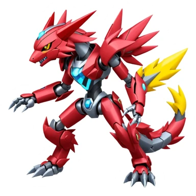 Zeraora-Zoroark-medabot-Mecha full body sticker