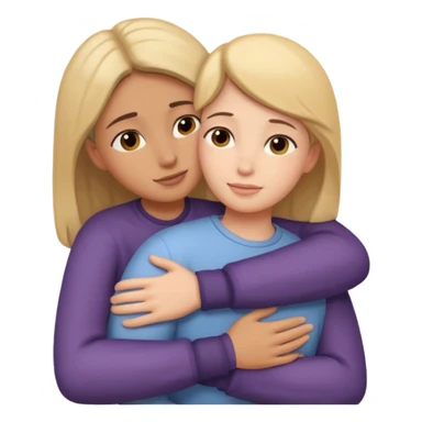 Caring hug sticker