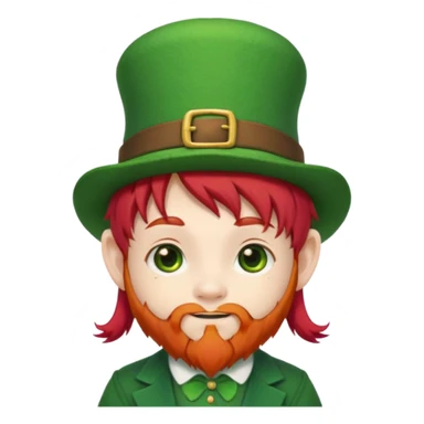 cute kawaii leprechaun sticker