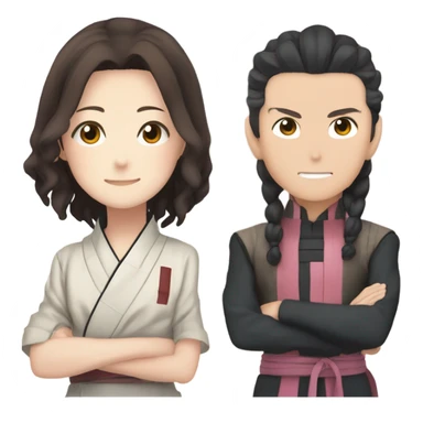Tanjiro￼ kamado and nezuko kamado  sticker