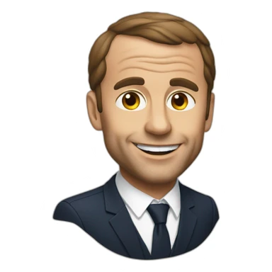 Macron qui fait du basket sticker