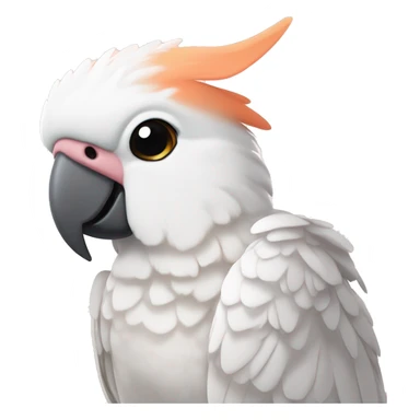 Goffin cockatoo with peach cheeks sticker