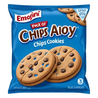 pack of chips ahoy cookies (blue) sticker