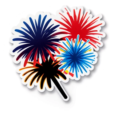 Fireworks sticker