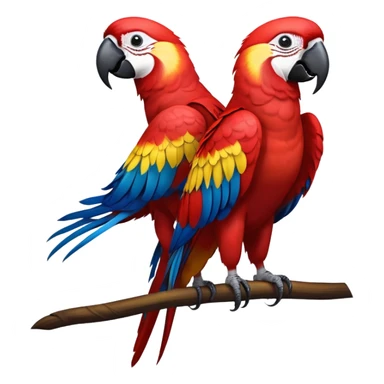 cinematic-macaw-realistic-full-body-standing-emoji,-vibrant-feathers-glowing-with-rich-reds,-blues,-and-yellows,-head-tilted-dramatically,-curved-black-beak-gleaming,-piercing-dark-eyes-exuding-confidence,-simplified-yet-realistic-focused-features,-highly-detailed,-glowing-with-an-almost-sarcastic-glow

 sticker