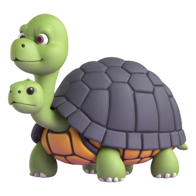 grumpy stone tortoise sticker