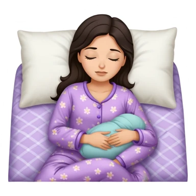 spanish female sleeping in pajama sticker