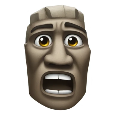 easter island head sneezing sticker