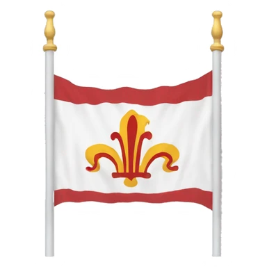 drapeau original de la lorraine avec les 3 alérions  sticker