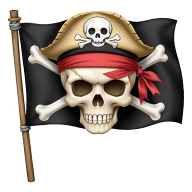 Straw hat crew pirate flag sticker