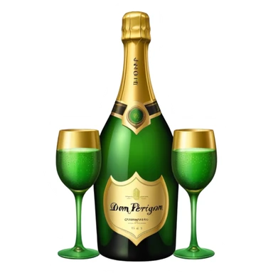 A dom perignon champange sticker