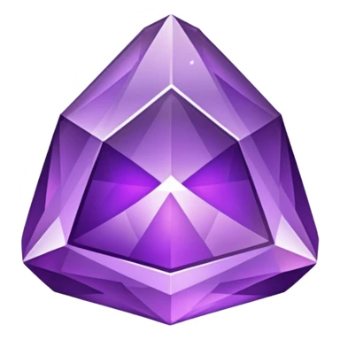 crystal purple gem sticker