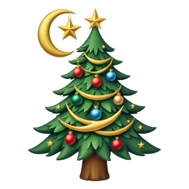 müslüman çam ağacı sticker