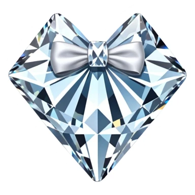56-carat diamond shaped as bow sticker