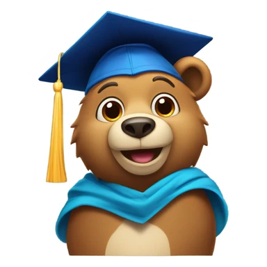 The bear from the album Graduation by Kanye West sticker