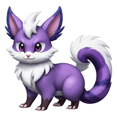 ShinyFurret-Absol-Noibat-Noivern-Hybrid (Full body) sticker