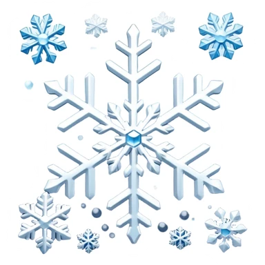 Snowflakes in winter morning sticker