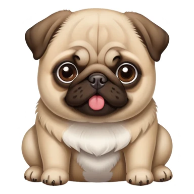 Pug and shitzu sticker
