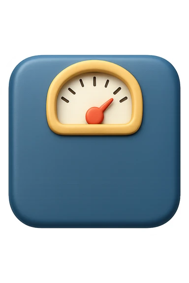 EMOJI STILE IPHONE DI UNA BILANCIA PESA PERSONE IN 3D  sticker