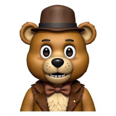 Freddy Fazbear (small hat) from Five Nights At Freddy's Movie sticker