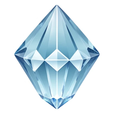 generate beautiful white crystal capital i sticker