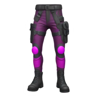 futuristic colored crimsom combat pants sticker