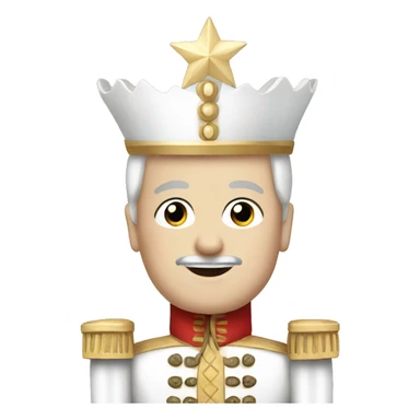 white nutcracker sticker